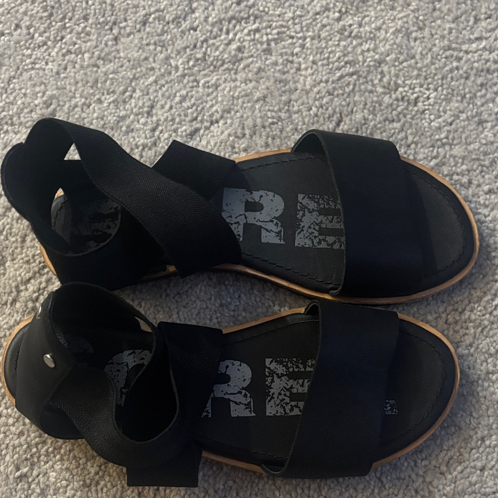 Sorel Black Women's Sandals
